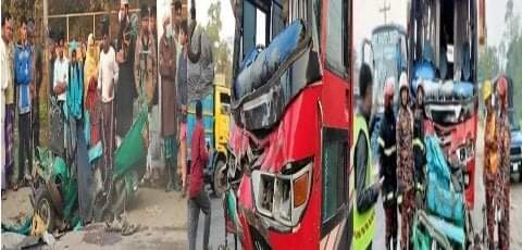 বগুড়ায় বাসচাপায় সিএনজি ৪ যাত্রী নিহত